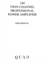 Quad 240 - Owners Manual